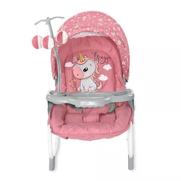 Fotoliu balansoar, Dream Time, Rose Velvet Unicorn 2