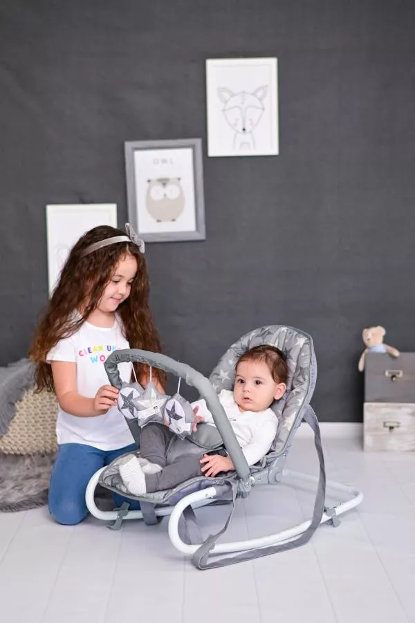 Fotoliu balansoar, Eliza, Tender Blue Fun 4