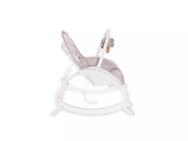 Fotoliu balansoar, Enjoy, cu vibratii si muzica, Beige Daisy 6