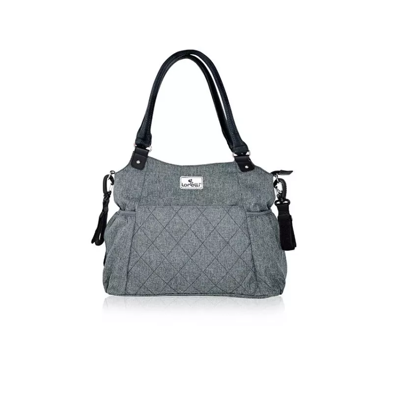 Geanta accesorii bebelusi, Kristin, compartimentata, Grey 2