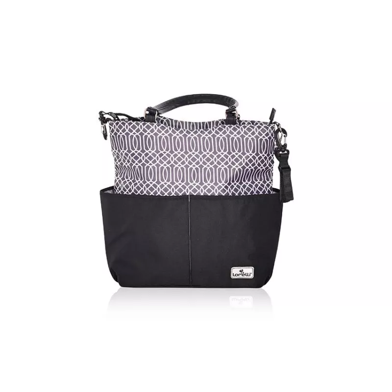 Geanta accesorii bebelusi, Laura, compartimentata, Black 3