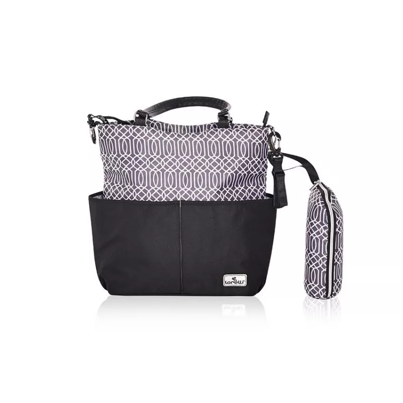 Geanta accesorii bebelusi, Laura, compartimentata, Black 4