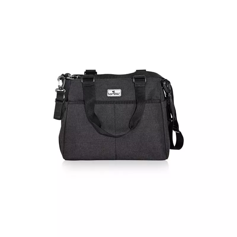 Geanta accesorii bebelusi, Maya, compartimentata, Black 2