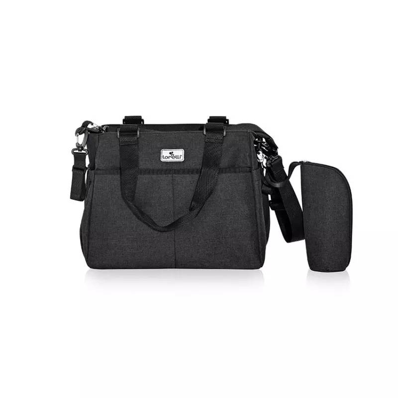 Geanta accesorii bebelusi, Maya, compartimentata, Black 3