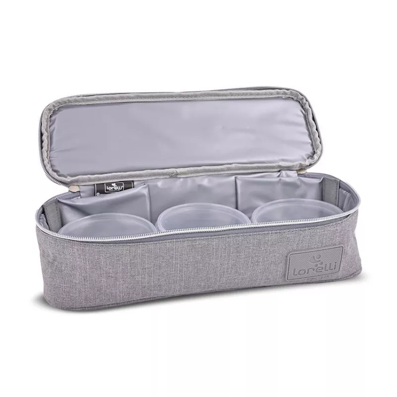 Geanta termica pentru mancare Avy, 3 compartimente detasabile, 33x11x10 cm, Gri 3