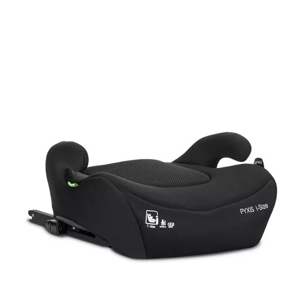 Inaltator auto pentru copii, Pyxis, i-Size, Isofix, tip booster cu spatar detasabil, 6-12 ani, 125-150 cm, Black 3