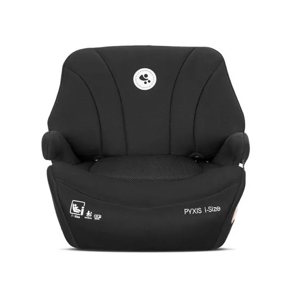 Inaltator auto pentru copii, Pyxis, i-Size, Isofix, tip booster cu spatar detasabil, 6-12 ani, 125-150 cm, Black 4