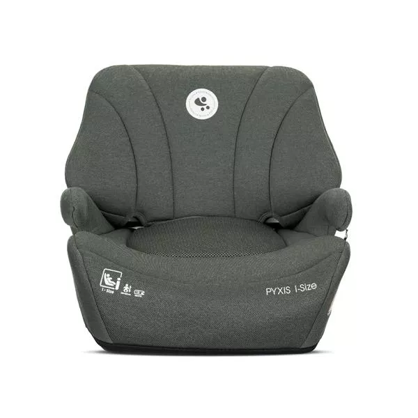 Inaltator auto pentru copii, Pyxis, i-Size, Isofix, tip booster cu spatar detasabil, 6-12 ani, 125-150 cm, Green 4