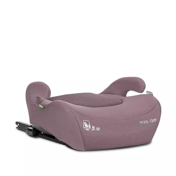Inaltator auto pentru copii, Pyxis, i-Size, Isofix, tip booster cu spatar detasabil, 6-12 ani, 125-150 cm, Pink 3