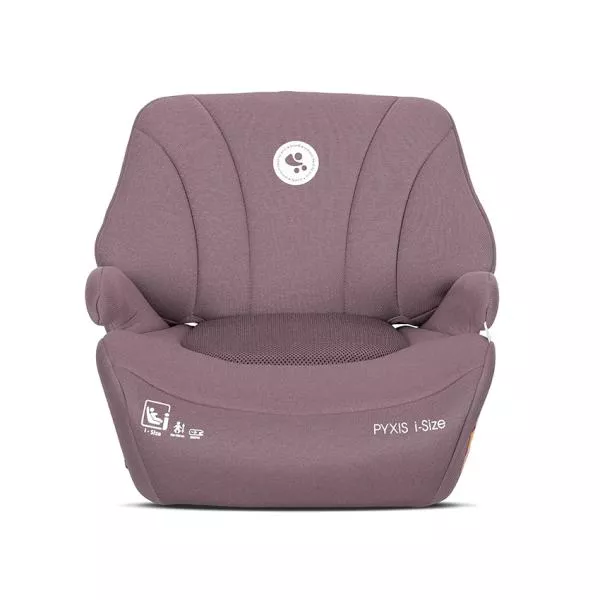 Inaltator auto pentru copii, Pyxis, i-Size, Isofix, tip booster cu spatar detasabil, 6-12 ani, 125-150 cm, Pink 4