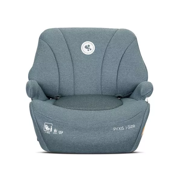 Inaltator auto pentru copii, Pyxis, i-Size, Isofix, tip booster cu spatar detasabil, 6-12 ani, 125-150 cm, Blue 4