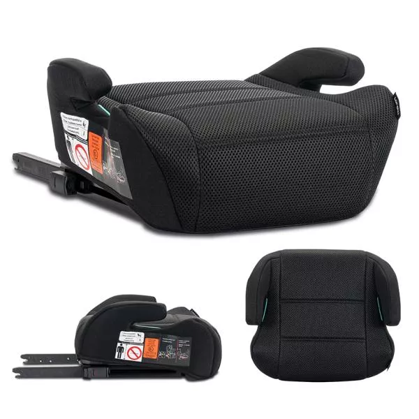 Inaltator auto pentru copii, Zen, Isofix, 6-12 Ani, 125-150 cm, cu conectori pentru ghidaj, Black 1