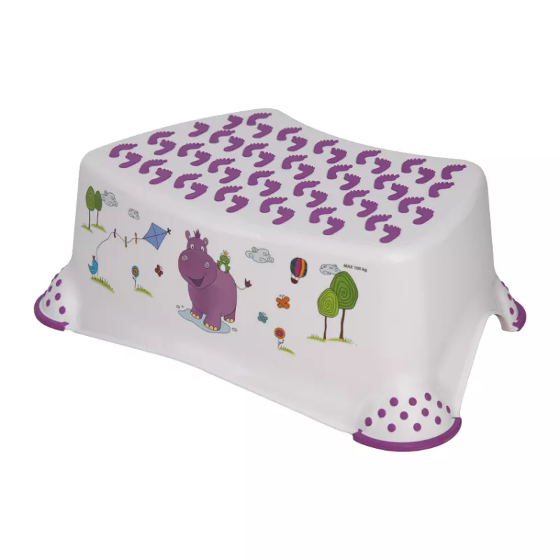 Inaltator baie, antiderapant, Hippo, White 1