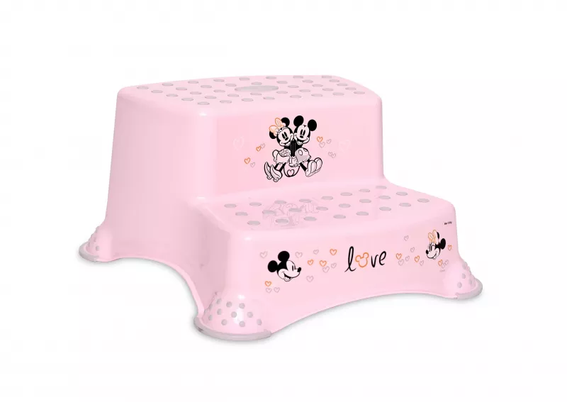 Inaltator dublu pentru baie, antiderapant, Disney, Minnie Light Pink 1