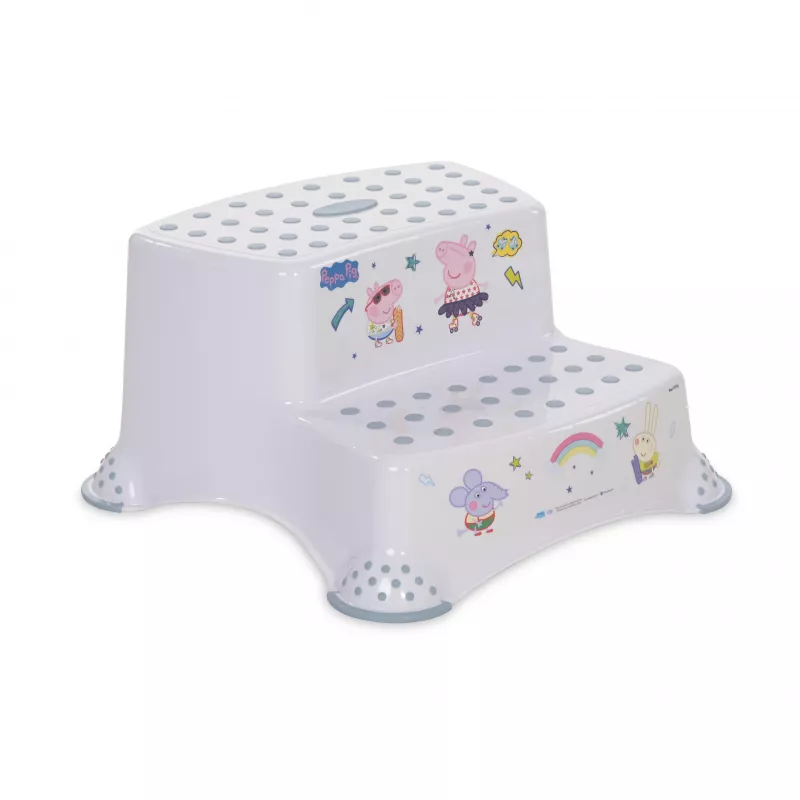 Inaltator dublu pentru baie, antiderapant, Disney, Peppa Nordic White 1