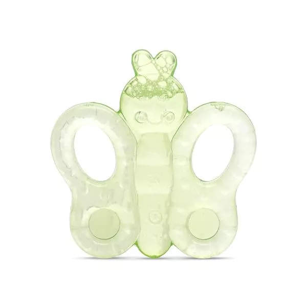 Jucarie de dentitie bebelusi, refrigeranta, 3 luni+, Butterfly, Fresh Green 1