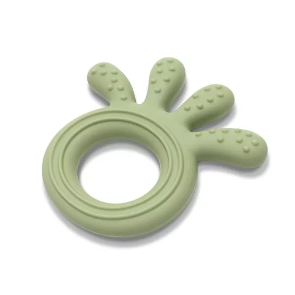 Jucarie de dentitie din silicon, 0 luni+, Octopus, Fresh Green 2