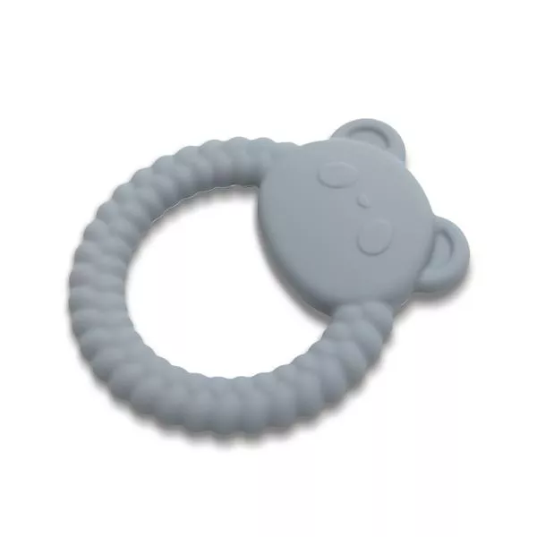 Jucarie de dentitie din silicon, 0 luni+, Panda, Grey 1