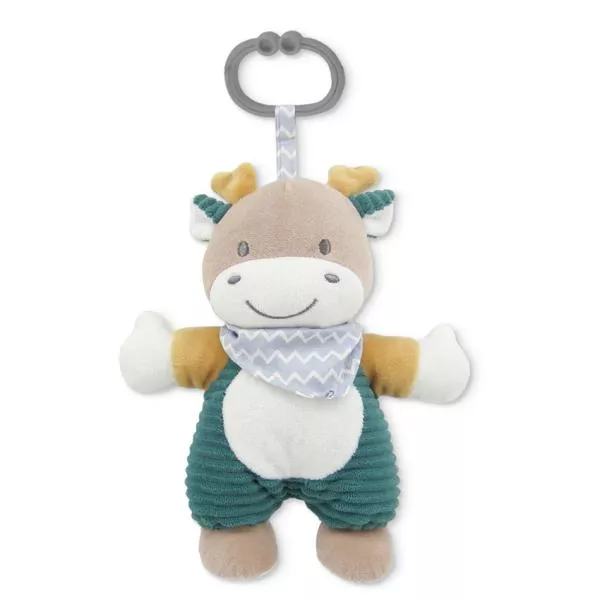 Jucarie de plus, Cerb albastru, 22 cm, zornaitoare, 0 luni+ 1
