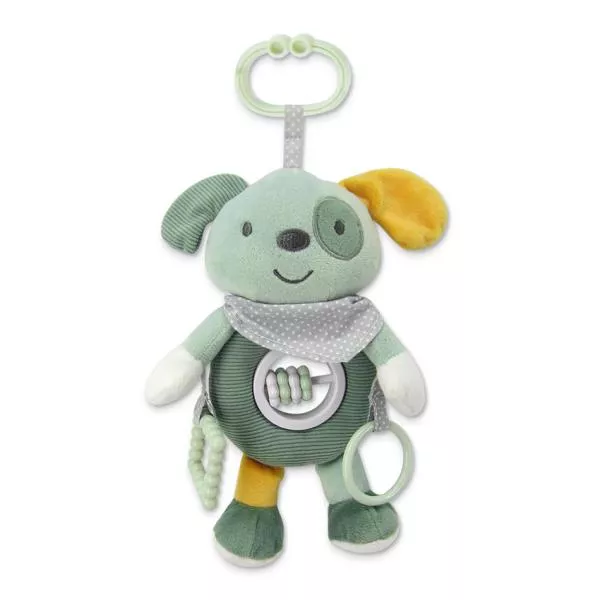 Jucarie de plus, de activitate, Catelus verde, 24 cm, 0 luni+ 1