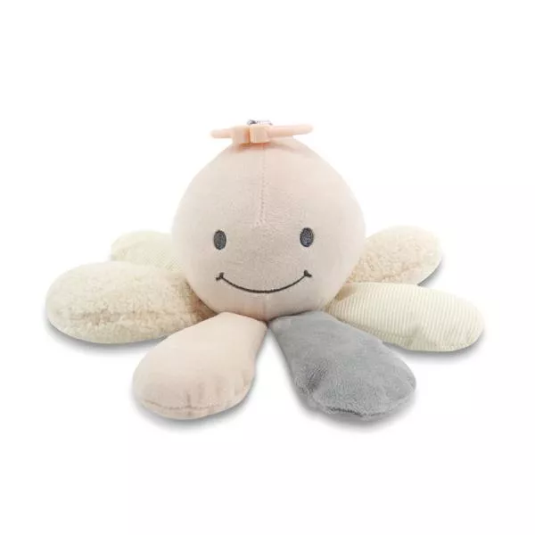 Jucarie din plus, de activitate, Octopus, Natural Beige, 0 luni+ 2