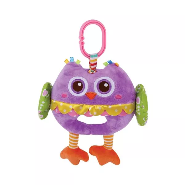 Jucarie muzicala din plus, 32 cm, Violet Owl 1