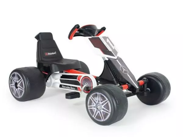 Kart pentru copii, licentiat Mercedes Benz, actionare cu pedale, design sport, 2-4 ani 1