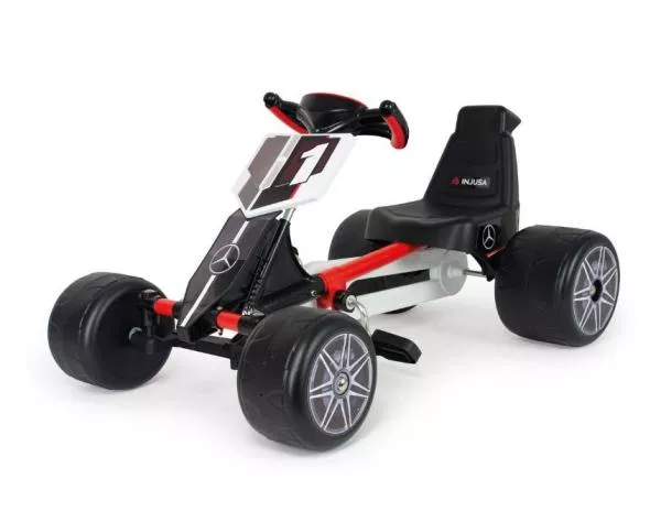 Kart pentru copii, licentiat Mercedes Benz, actionare cu pedale, design sport, 2-4 ani 2