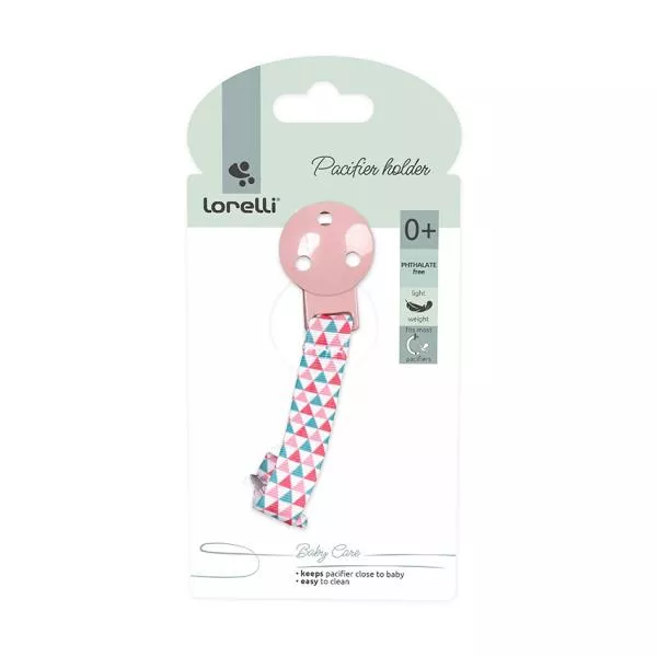 Lant cu clips pentru suzeta, 0 luni+, Blush Pink 2