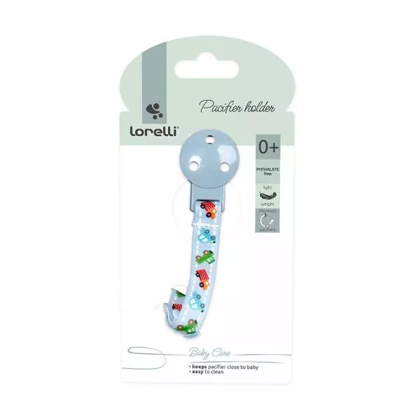 Lant cu clips pentru suzeta, 0 luni+, Moonlight Blue 2