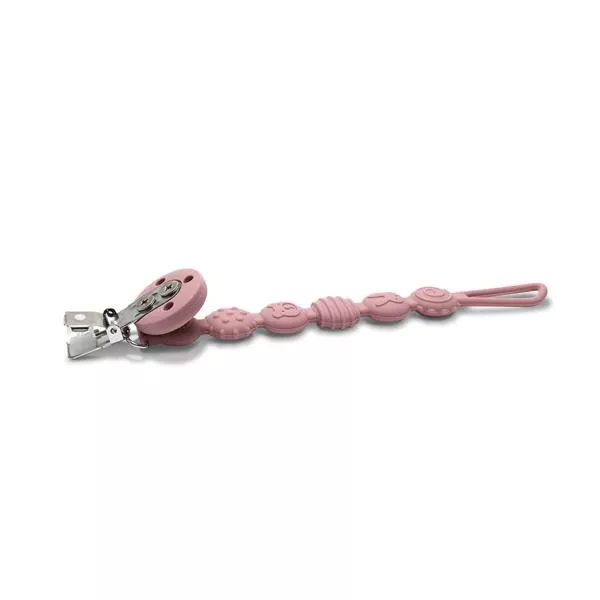 Lant din silicon pentru suzeta, 0 luni+, Pink 3