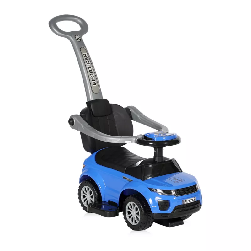 Masinuta de teren cu maner parental, Lorelli, muzica, sunete si  lumini, Blue 1