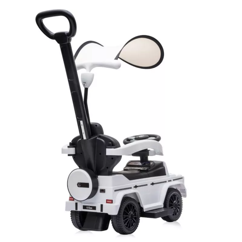 Masinuta de teren,  Mercedes-Benz G350D, maner parental , copertina, White 2