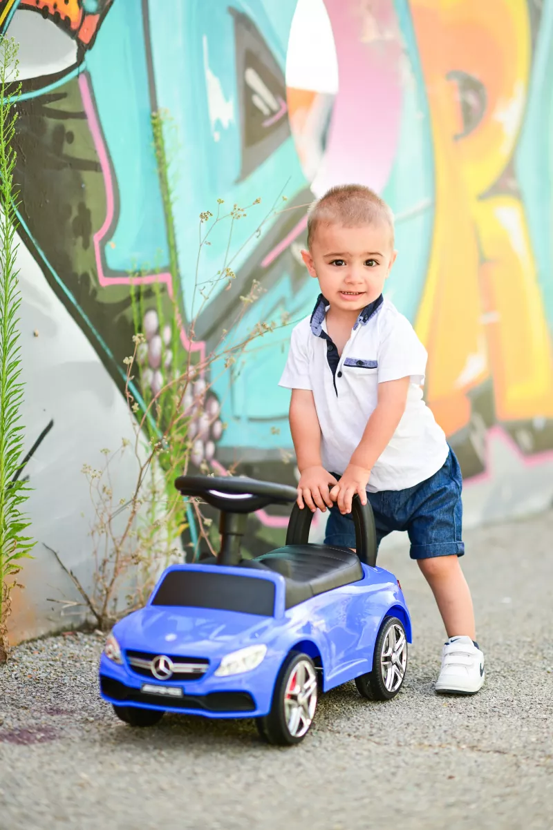 Masinuta model licentiat Mercedes Coupe, muzica si sunete, Blue 5