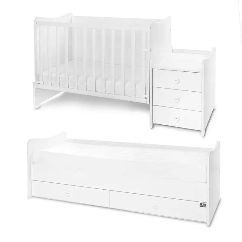Mobilier Maxi Plus, 70x160 cm, transformabil, Trio White 14