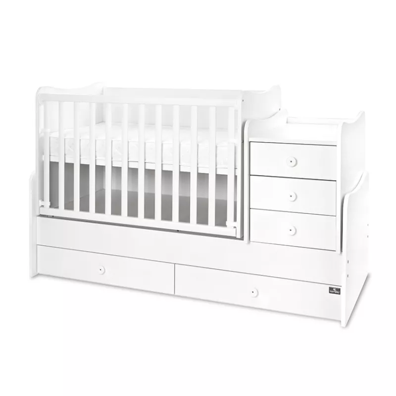Mobilier Maxi Plus, 70x160 cm, transformabil, Trio White 2