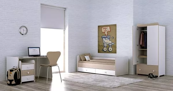 Mobilier Maxi Plus New, White & Vintage Gray 2