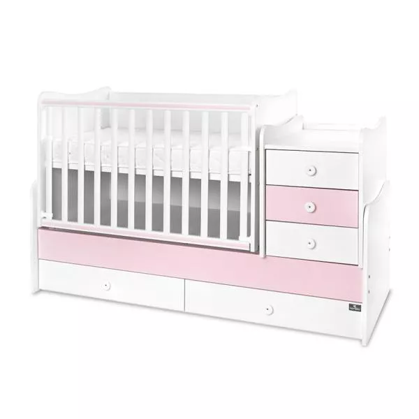Mobilier multifunctional, Maxi Plus, 70 x 160 cm, transformabil, Trio White Orchid Pink 2