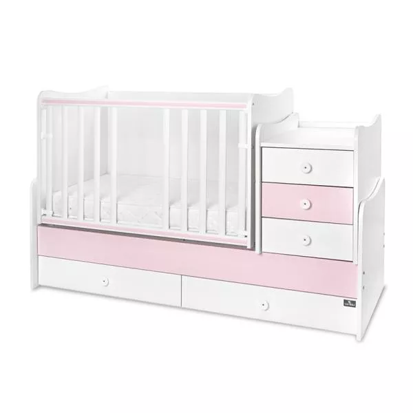 Mobilier multifunctional, Maxi Plus, 70 x 160 cm, transformabil, Trio White Orchid Pink 4