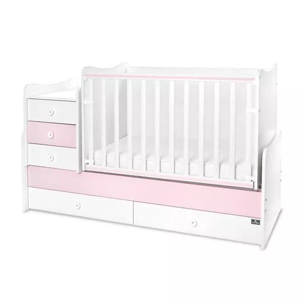 Mobilier multifunctional, Maxi Plus, 70 x 160 cm, transformabil, Trio White Orchid Pink 5