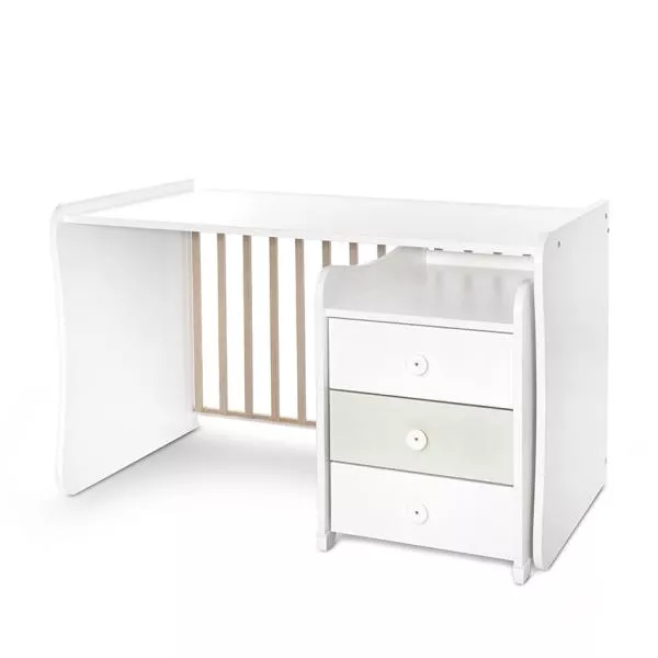 Mobilier multifunctional, Maxi Plus, 70 x 160 cm, transformabil, Trio White Milky Green 11