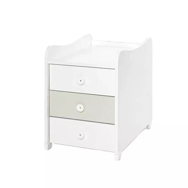 Mobilier multifunctional, Maxi Plus, 70 x 160 cm, transformabil, Trio White Milky Green 12