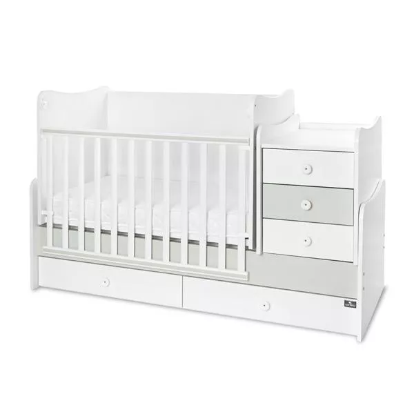 Mobilier multifunctional, Maxi Plus, 70 x 160 cm, transformabil, Trio White Milky Green 3
