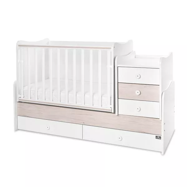 Mobilier multifunctional, Maxi Plus, 70 x 160 cm, transformabil, Trio White Light Oak 1
