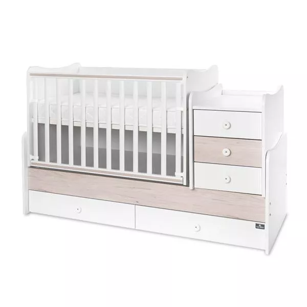 Mobilier multifunctional, Maxi Plus, 70 x 160 cm, transformabil, Trio White Light Oak 2