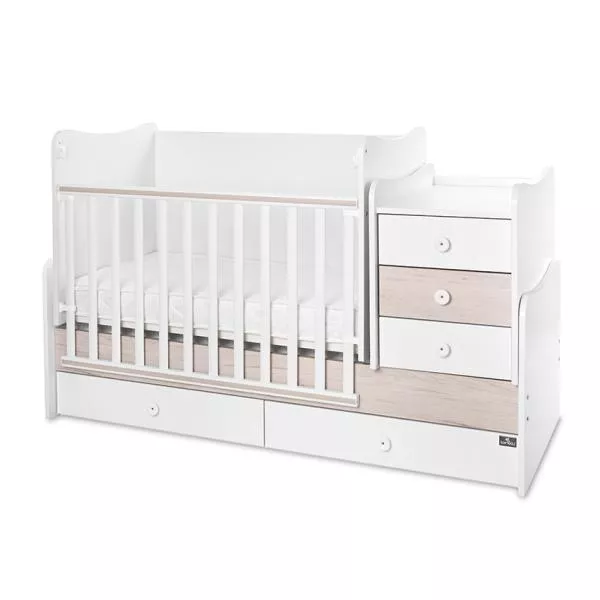 Mobilier multifunctional, Maxi Plus, 70 x 160 cm, transformabil, Trio White Light Oak 3