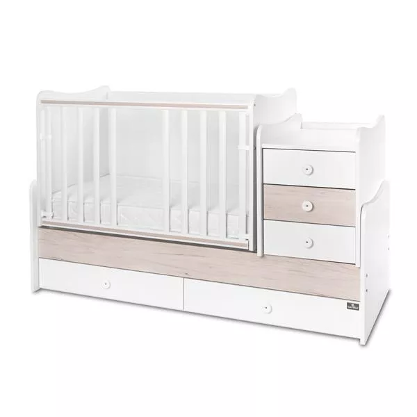 Mobilier multifunctional, Maxi Plus, 70 x 160 cm, transformabil, Trio White Light Oak 4
