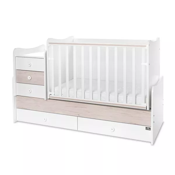 Mobilier multifunctional, Maxi Plus, 70 x 160 cm, transformabil, Trio White Light Oak 5