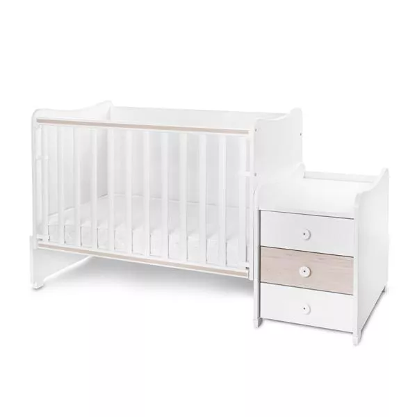 Mobilier multifunctional, Maxi Plus, 70 x 160 cm, transformabil, Trio White Light Oak 6