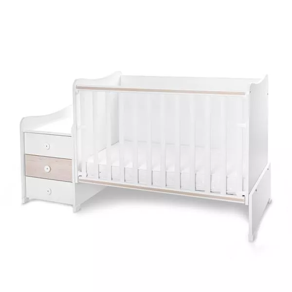 Mobilier multifunctional, Maxi Plus, 70 x 160 cm, transformabil, Trio White Light Oak 7